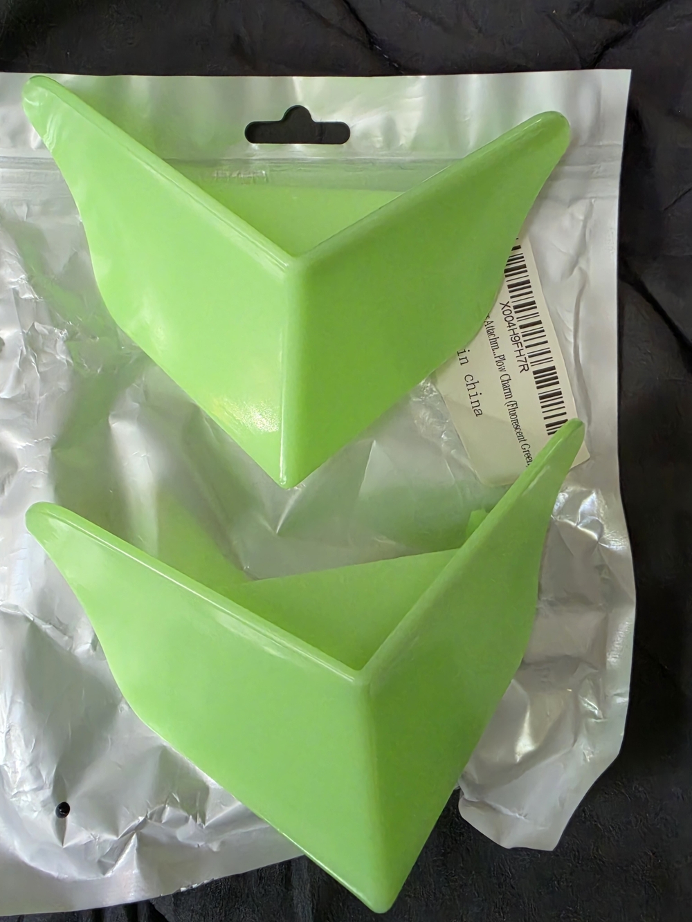 Bright Lime Excavator Clips For Crocs - Set of 2